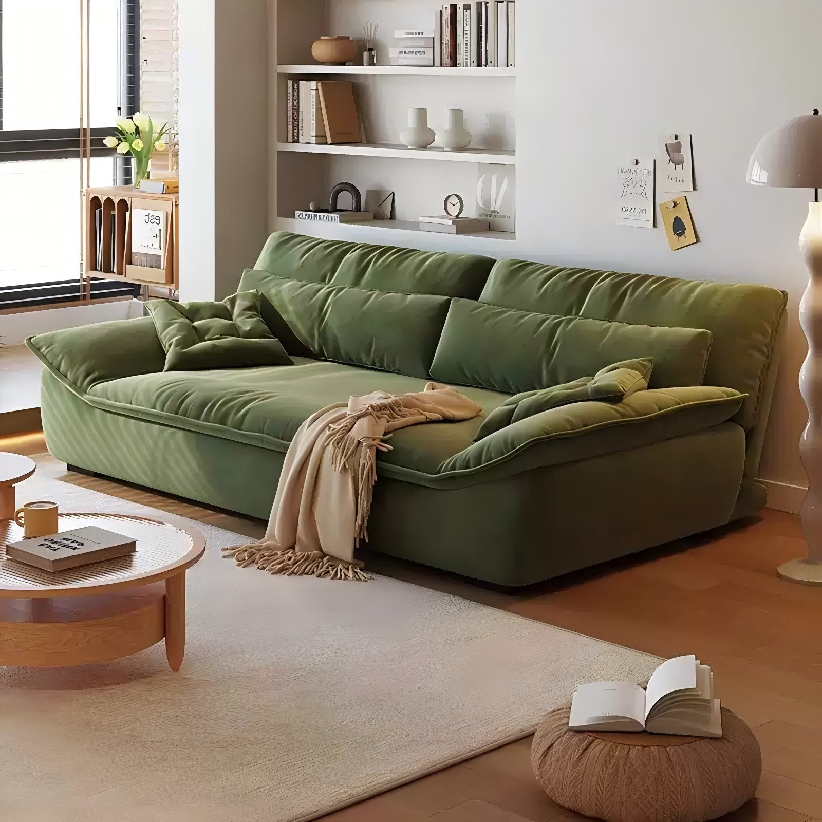 Coxambrey Green Cat Scratch Skin Down Foldable Detachable